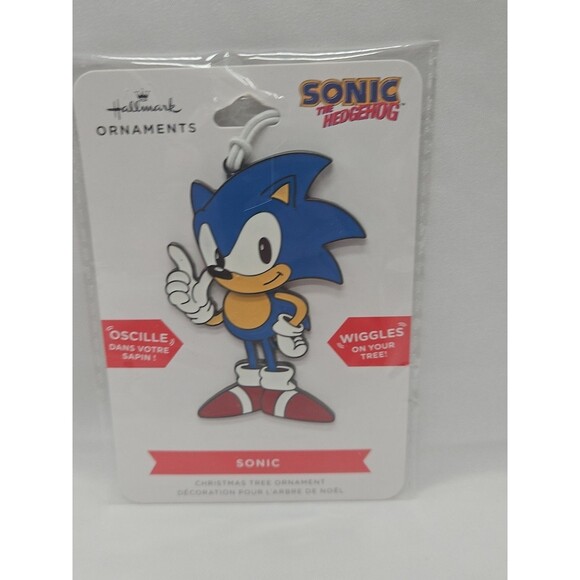 Hallmark Sonic The Hedgehog Wiggles on Tree Metal Ornament - Picture 5 of 7